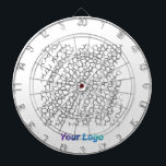 CIBLE DE FLÉCHETTES SIMPLE MODERNE MODERNE MONOGRAM ÉLÉGANT CHIC STYLE<br><div class="desc">CONCEPTION</div>