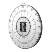 CIBLE DE FLÉCHETTES SIMPLE MODERNE MODERNE MONOGRAM ÉLÉGANT CHIC STYLE (Devant droit)