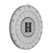 CIBLE DE FLÉCHETTES SIMPLE MODERNE MODERNE MONOGRAM ÉLÉGANT CHIC STYLE (Devant gauche)