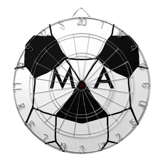 Cible De Fléchettes Simple monogramme ajouter votre nom lettre man min (Devant)