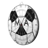 Cible De Fléchettes Simple monogramme ajouter votre nom lettre man min (Devant droit)