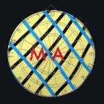 Cible De Fléchettes Simple monogramme ajouter votre nom lettre man min<br><div class="desc">conception</div>