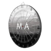 Cible De Fléchettes Simple monogramme ajouter votre nom lettre man min (Devant droit)