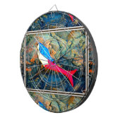 Cible De Fléchettes sirène rouge et bleu sous l'eau (Devant droit)
