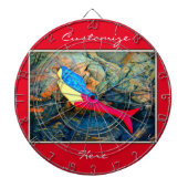 Cible De Fléchettes sirène rouge et bleue (Devant)