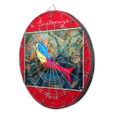 Cible De Fléchettes sirène rouge et bleue (Devant droit)