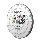 Cible De Fléchettes Site web d'entreprise simple code à barres QR code (Devant droit)