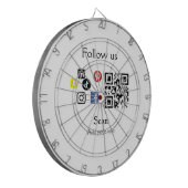 Cible De Fléchettes Site web d'entreprise simple code à barres QR code (Devant gauche)