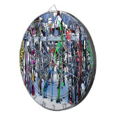 Cible De Fléchettes Skis and Poles (Devant droit)