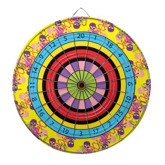 Cible De Fléchettes Skulls et Crossbones (Devant)