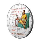 Cible De Fléchettes SlipperyJoe socialiser la fête de la boisson vinta (Devant droit)