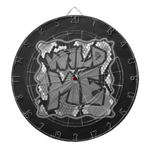 Cible De Fléchettes Snake Yellow et Gold Print