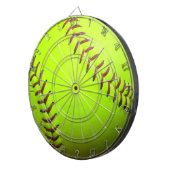 Cible De Fléchettes Softball Yellow Fast Pitch 8U 10U 12U Dartboard (Devant droit)