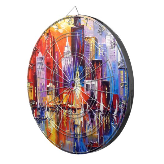 Cible De Fléchettes Soirée à New York (Devant droit)