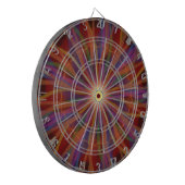 Cible De Fléchettes Solar Bloom – La Danse de Lumière et de Couleur. (Devant gauche)