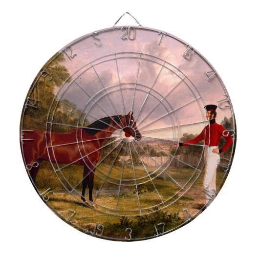 Cible De Fléchettes Soldat avec un cheval d'officier (Devant)