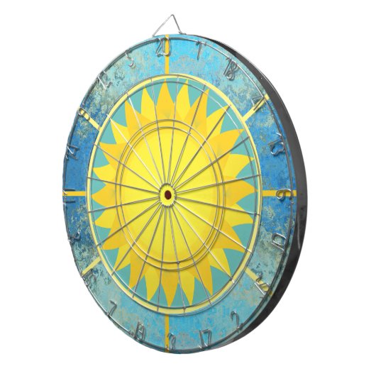 Cible De Fléchettes Soleil et ciel (Devant droit)