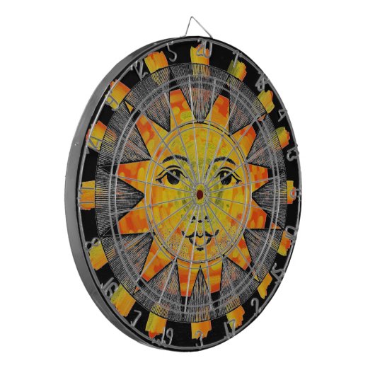 Cible De Fléchettes Soleil souriant (Devant gauche)