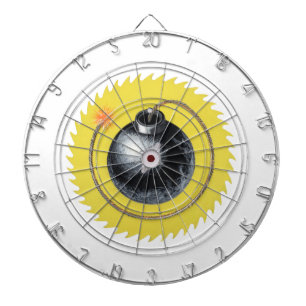 Cible De Fléchettes Sortez avec une bombe bang fusionnée