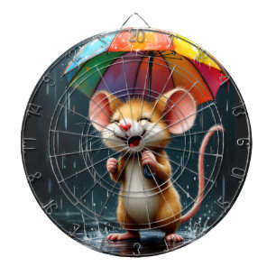 Cible De Fléchettes Souris Heureuse