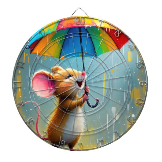 Cible De Fléchettes Souris joyeuse #3 (Devant)