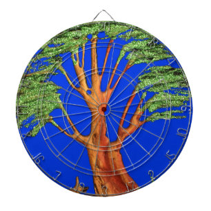 Cible De Fléchettes Sous le ciel bleu : La collection d'arbres Acacia