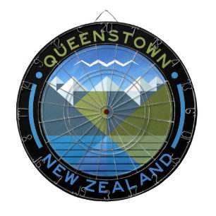 CIBLE DE FLÉCHETTES SOUTH ISLAND QUEENSTOWN NEW ZEALAND DARTBOARD
