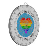 Cible De Fléchettes Soyez fier de qui vous êtes LGBT (Devant gauche)