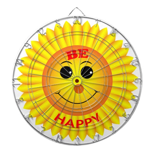 Cible De Fléchettes Soyez heureux (Devant)