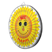 Cible De Fléchettes Soyez heureux (Devant droit)