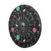 Cible De Fléchettes Space Rocket Ships et Stars (Devant droit)