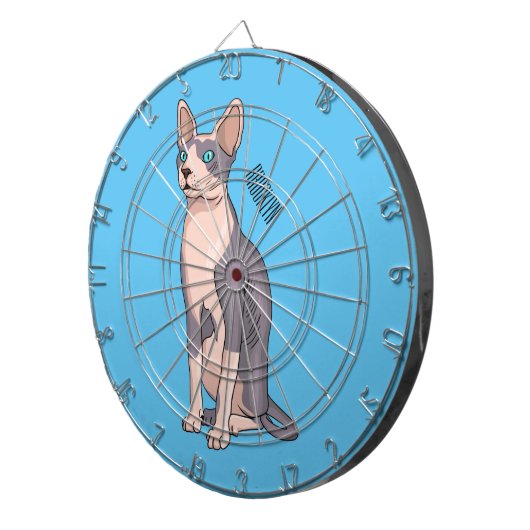 Cible De Fléchettes Sphynx cat (Devant droit)