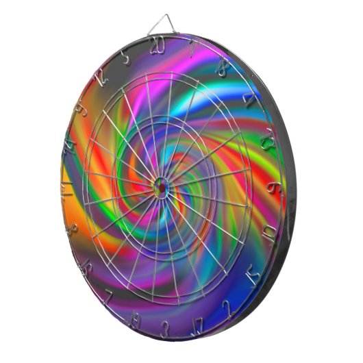 Cible De Fléchettes Spirales Arrière - plans Abstraites Soft II (Devant droit)