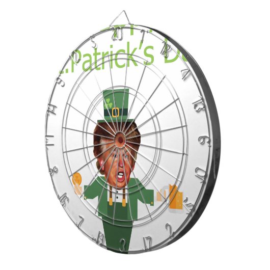Cible De Fléchettes st patrick trump leprechaun (Devant droit)