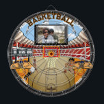Cible De Fléchettes Stade de basket-ball personnalisé<br><div class="desc">Un superbe ballon de basketball inspiré dartboard. Comprend une gamme amusante de cibles de basket-ball,  de joueurs et d'images. Idéal pour les jeux traditionnels de fléchettes ou pour en faire des vôtres ! Entièrement personnalisable ! Bon appétit !</div>