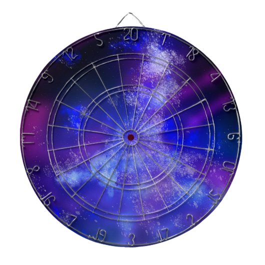 Cible De Fléchettes Starry Night Sky Blue Sapphire Darboard (Devant)