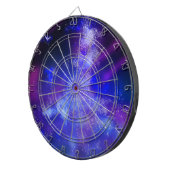 Cible De Fléchettes Starry Night Sky Blue Sapphire Darboard (Devant droit)