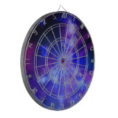Cible De Fléchettes Starry Night Sky Blue Sapphire Darboard (Devant gauche)