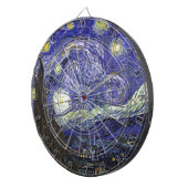 Cible De Fléchettes Starry Night, Vincent Van Gogh. (Devant droit)