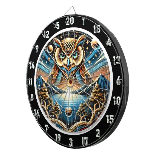 Cible De Fléchettes Starry Owl Haven Design (Devant droit)