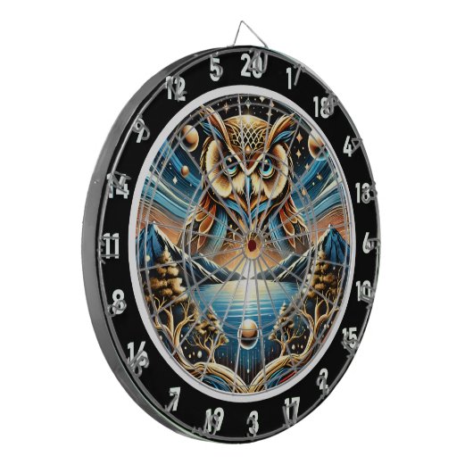 Cible De Fléchettes Starry Owl Haven Design (Devant gauche)