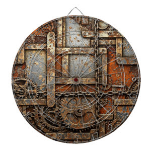 Cible de fléchettes Steampunk