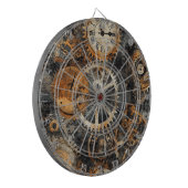 Cible de fléchettes Steampunk vintage (Devant gauche)