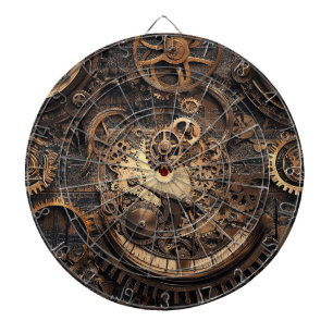 Cible de fléchettes Steampunk vintage