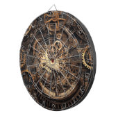 Cible de fléchettes Steampunk vintage (Devant droit)