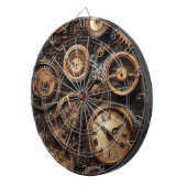 Cible de fléchettes Steampunk vintage (Devant droit)