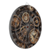 Cible de fléchettes Steampunk vintage (Devant gauche)