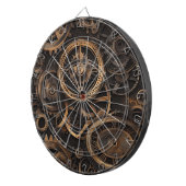 Cible de fléchettes Steampunk vintage (Devant droit)