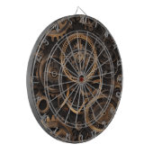 Cible de fléchettes Steampunk vintage (Devant gauche)