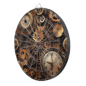 Cible de fléchettes Steampunk vintage (Devant droit)
